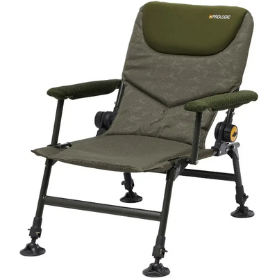 Крісло рибальське регульоване водонепроникне складне Prologic Inspire Lite-Pro Recliner Chair With Armrests 001264 фото